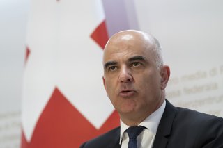 Alain Berset a ouvert le Swiss Economic Forum par un plaidoyer en faveur de l'ordre juridique international (archives).